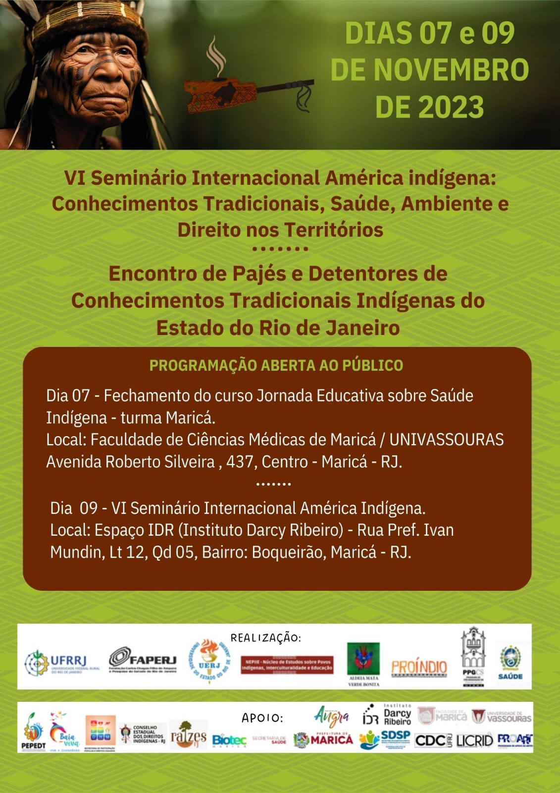 Relatório de atividades para populacoes indígenas