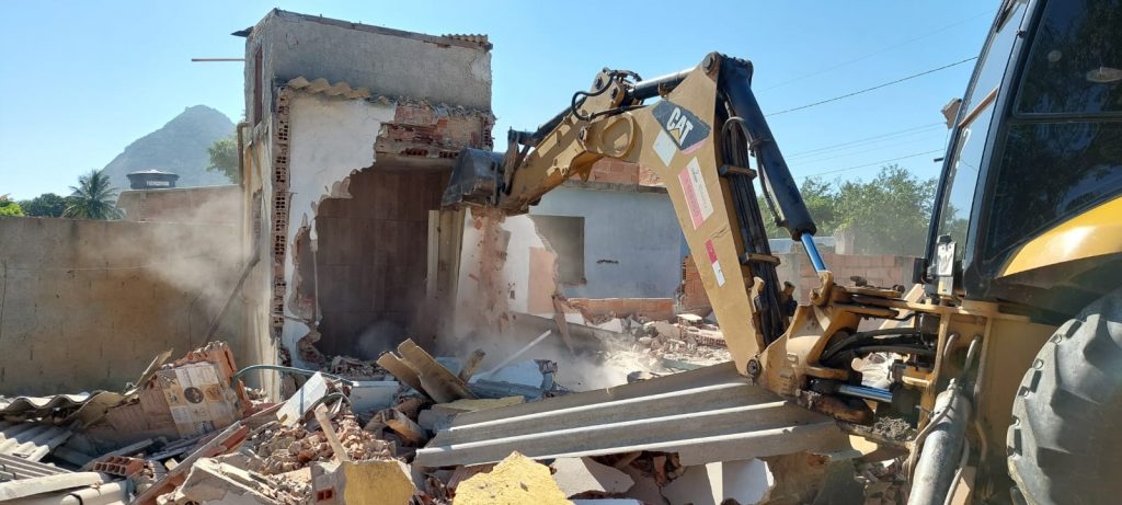 Gated demole mais seis construções irregulares na região do Taboal